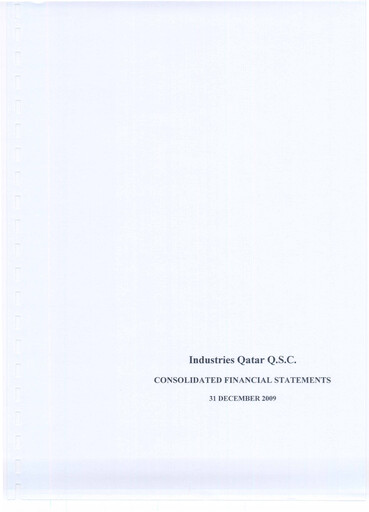 Thumbnail Industries Qatar Financial Statement 2009