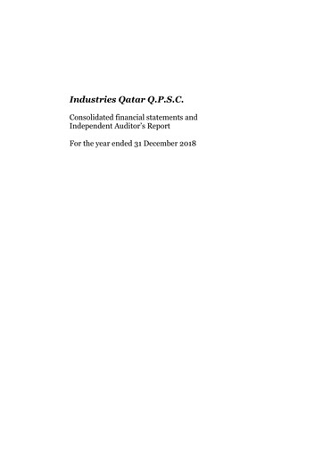 Thumbnail Industries Qatar Financial Statement 2018-q4