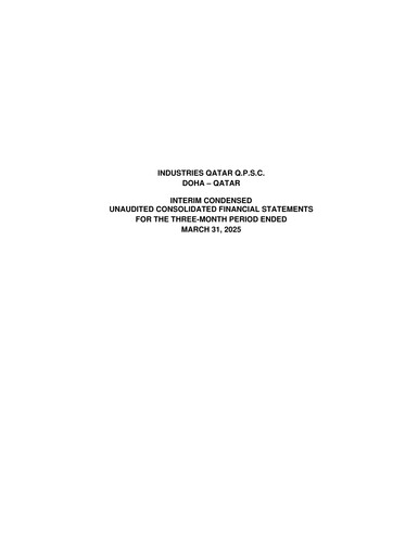 Thumbnail Industries Qatar Quarterly Report 2025-q1