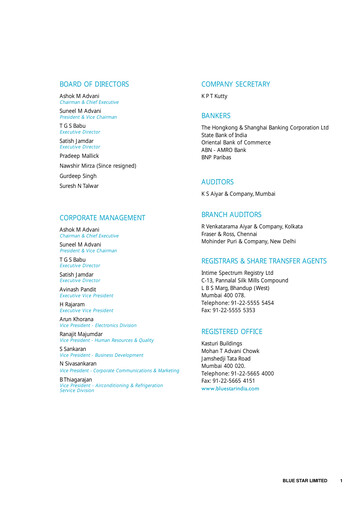 Miniature Blue Star
 Rapport annuel 2004-2005