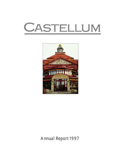Miniature Castellum Rapport annuel 1997