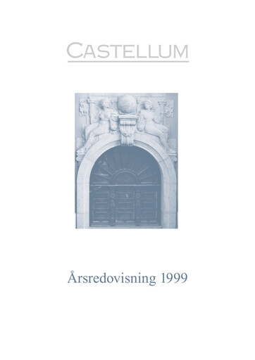 Miniature Castellum Rapport annuel 1999