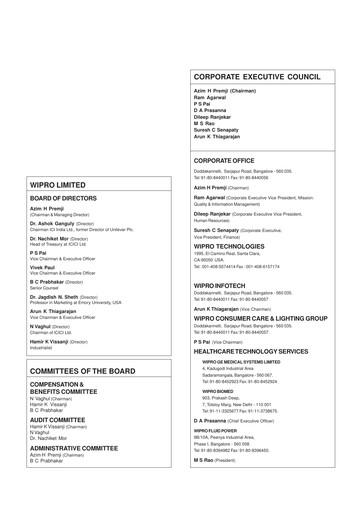 Thumbnail Wipro Annual Report 2000