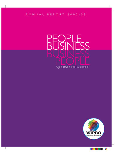 Thumbnail Wipro Annual Report 2002-2003