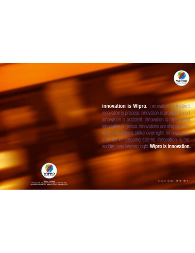 Thumbnail Wipro Annual Report 2003-2004
