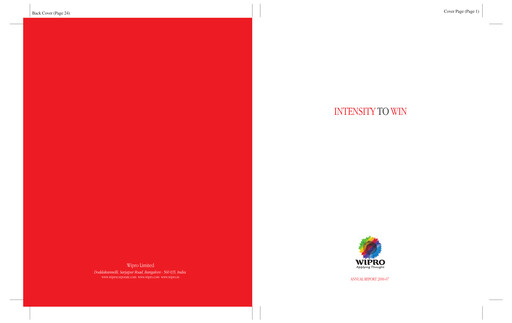 Thumbnail Wipro Annual Report 2006-2007