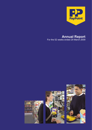 Thumbnail PayPoint Annual Report 2009