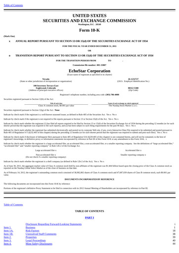 Vorschaubild EchoStar Finanzbericht 2011