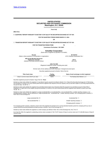 Vorschaubild EchoStar Quartalsbericht 2024-q1