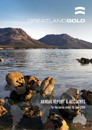 Thumbnail Greatland Gold Annual Report fy2009
