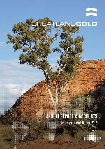 Thumbnail Greatland Gold Annual Report fy2015