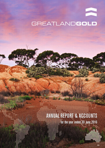 Thumbnail Greatland Gold Annual Report fy2016