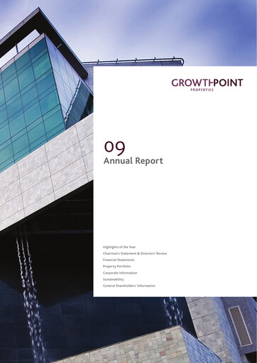 Thumbnail Growthpoint Properties Annual Report 2009