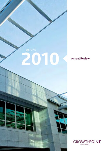 Thumbnail Growthpoint Properties Annual Report 2010