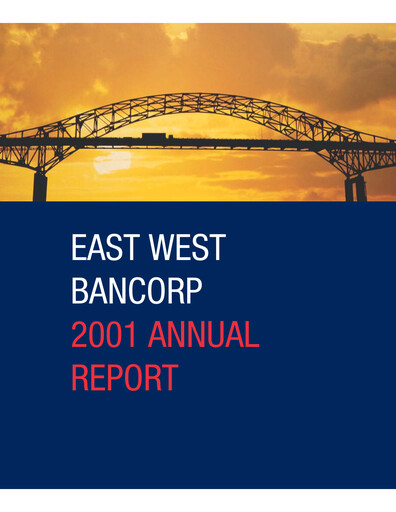 Thumbnail East West Bancorp
 Annual Report 2001