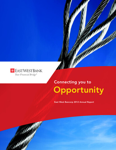 Thumbnail East West Bancorp
 Annual Report 2012