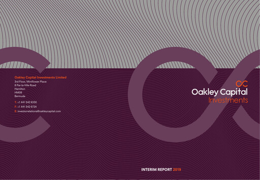 Thumbnail Oakley Capital Investments Half-year Report 2019