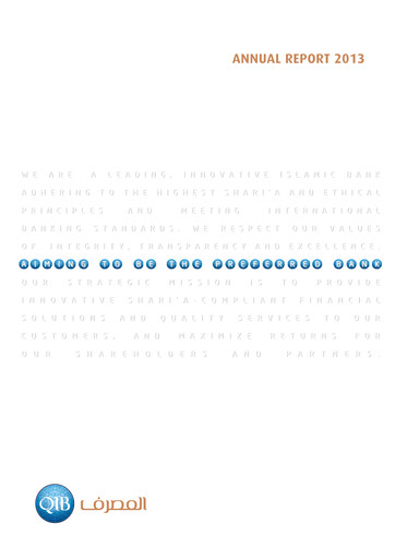 Miniature Qatar Islamic Bank Rapport annuel 2013