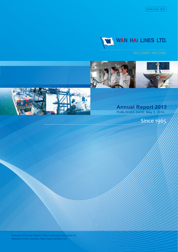 Thumbnail Wan Hai Lines Annual Report 2013