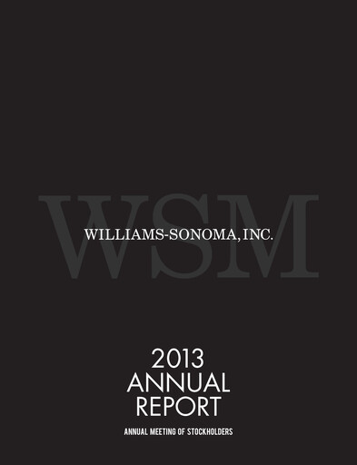 Thumbnail Williams-Sonoma Annual Report 2013
