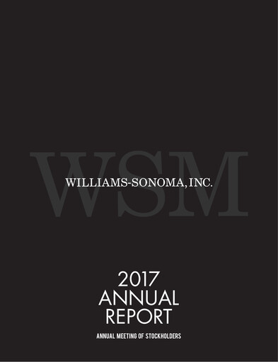 Thumbnail Williams-Sonoma Annual Report 2017