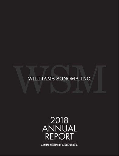 Thumbnail Williams-Sonoma Annual Report 2018
