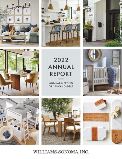 Thumbnail Williams-Sonoma Annual Report 2022