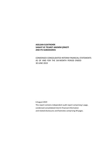 Thumbnail Aselsan Half-year Report 2019-h1