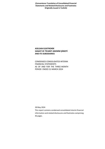 Thumbnail Aselsan Quarterly Report 2024-q1
