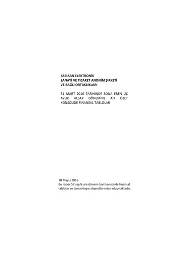 Thumbnail Aselsan Quarterly Report 2016-q1