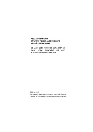 Thumbnail Aselsan Quarterly Report 2017-q1