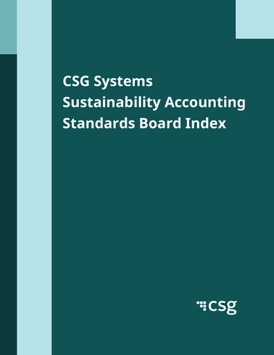 Miniature CSG International
 Rapport ESG 2021