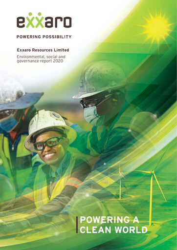 Thumbnail Exxaro Resources ESG Report 2020