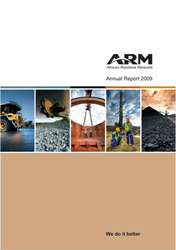 Thumbnail African Rainbow Minerals Annual Report 2009