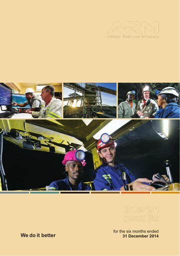 Thumbnail African Rainbow Minerals Half-year Report 2015-h1