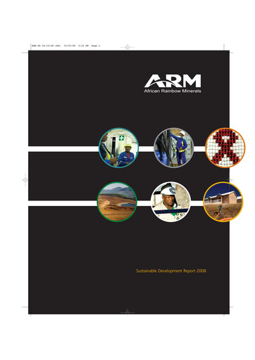 Thumbnail African Rainbow Minerals Sustainability Report 2008