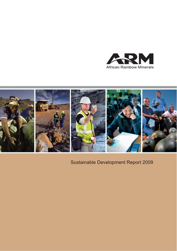 Thumbnail African Rainbow Minerals Sustainability Report 2009