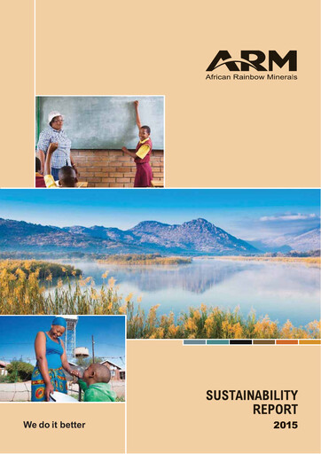 Thumbnail African Rainbow Minerals Sustainability Report 2015