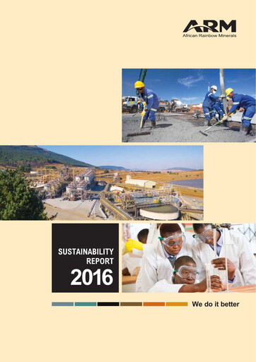 Thumbnail African Rainbow Minerals Sustainability Report 2016