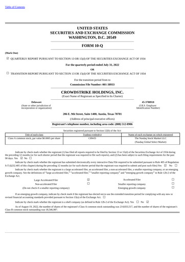 Miniature CrowdStrike Rapport trimestriel 2023-q2