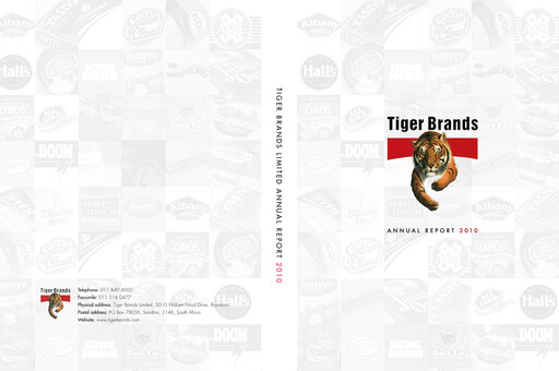 Thumbnail Tiger Brands Annual Report 2010