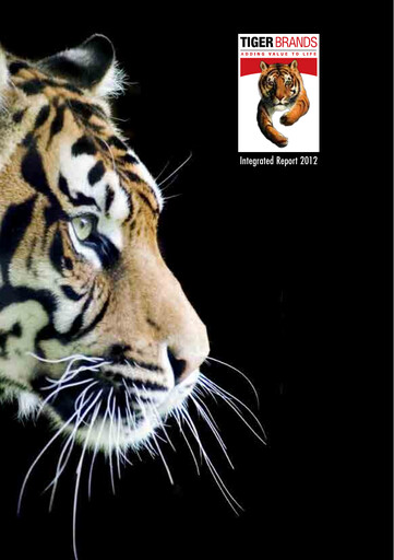 Thumbnail Tiger Brands Annual Report 2012