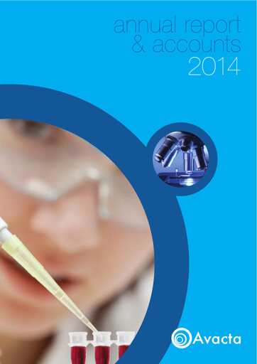 Miniature Avacta Group Rapport annuel 2014