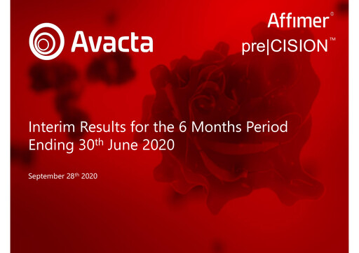 Thumbnail Avacta Group Half-year Report 2020-h1