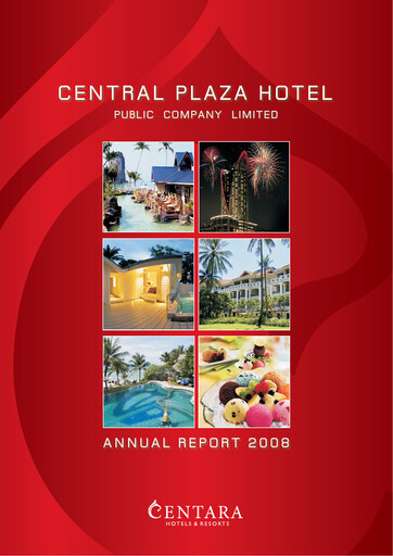 Thumbnail Central Plaza Hotel Annual Report 2008