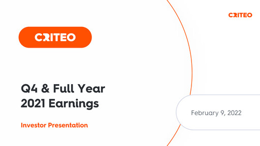 Thumbnail Criteo Quarterly Report 2021-q4