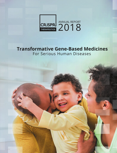 Vorschaubild CRISPR Therapeutics Jahresbericht 2018