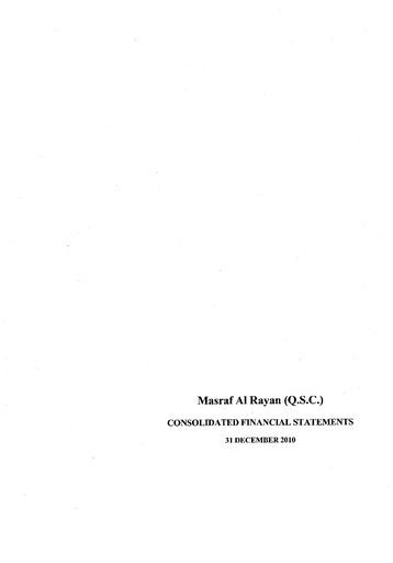 Thumbnail Masraf Al Rayan Financial Statement 2010