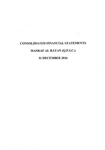 Thumbnail Masraf Al Rayan Financial Statement 2016