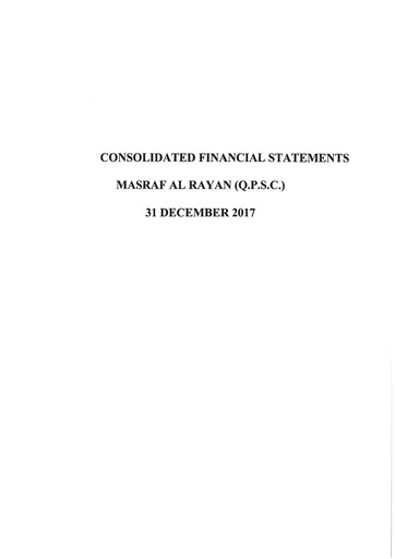 Thumbnail Masraf Al Rayan Financial Statement 2017